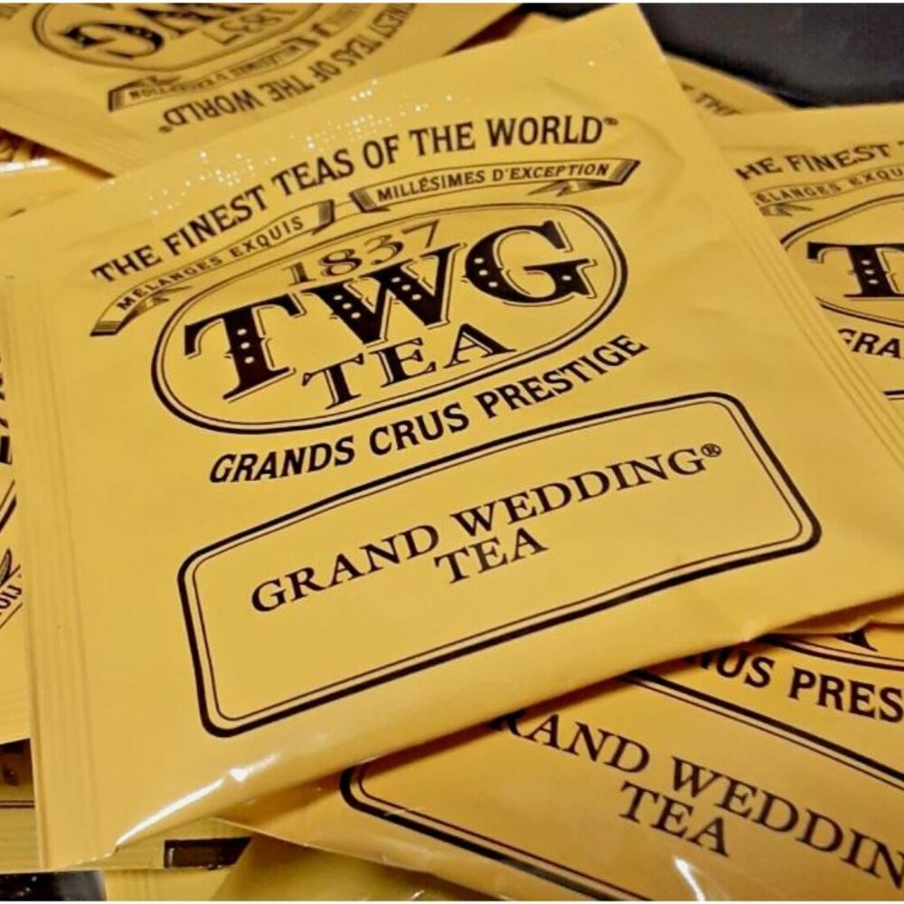 TWG Tea ~ GRAND WEDDING ~ Black Tea ~ 25 Cotton Tea Bags ~ Bulk ~ Singapore